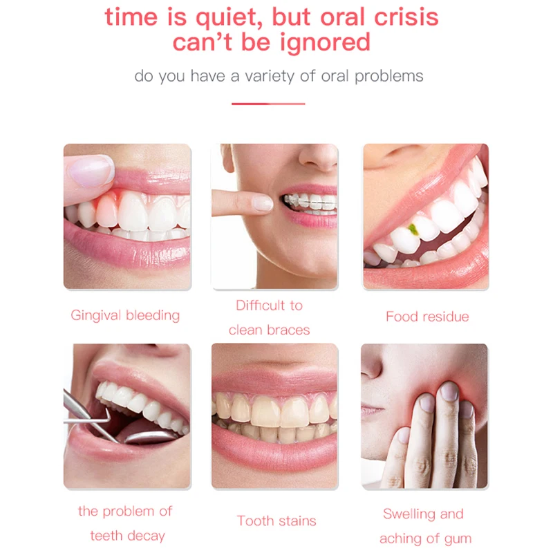 Портативный Ирригатор для полости рта USB Перезаряжаемые 3ModelsWater зубная нить струи