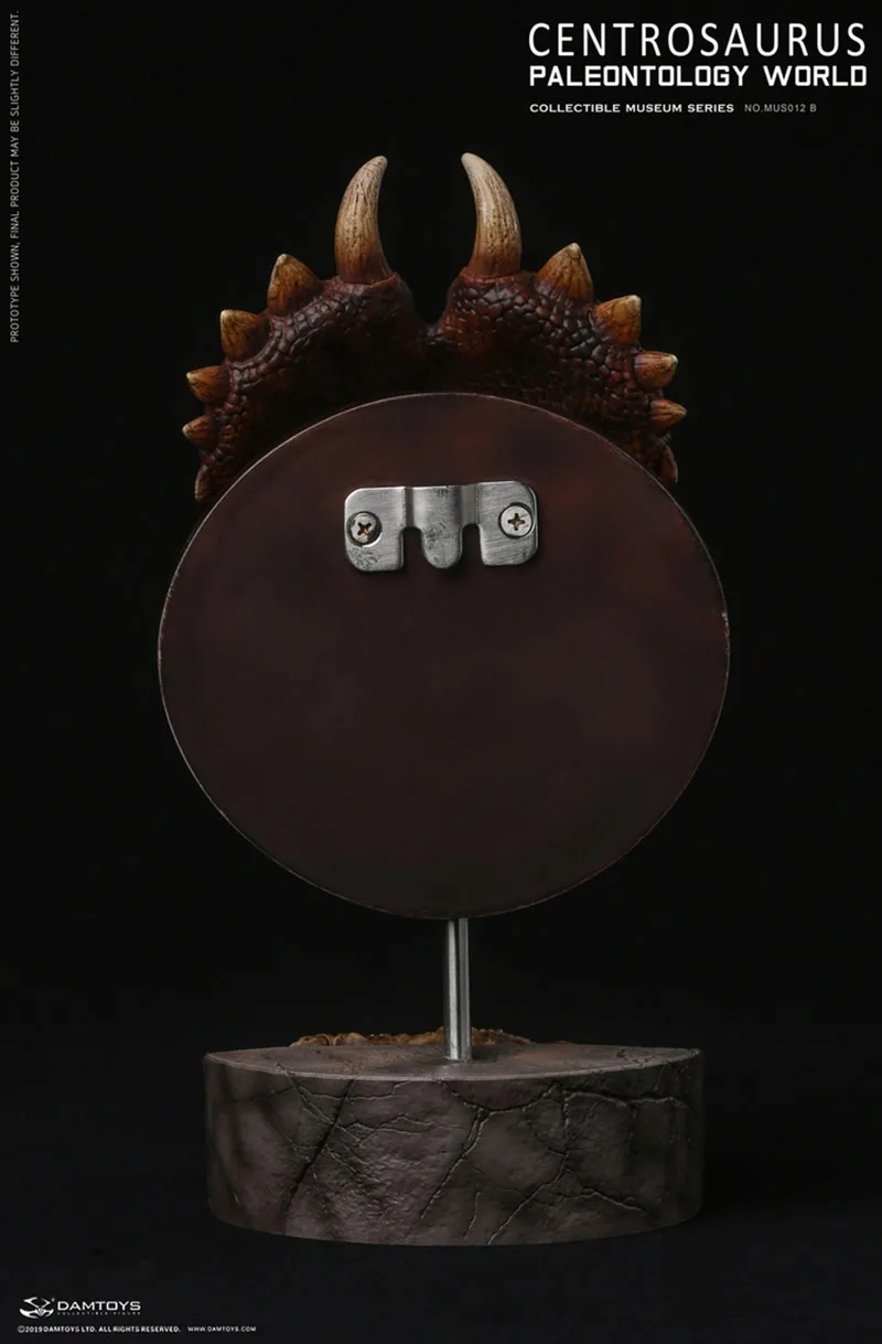 

Centrosaurus Head with Base Polystone Collectible Statues DAMTOYS MUS012 for Home Decoration
