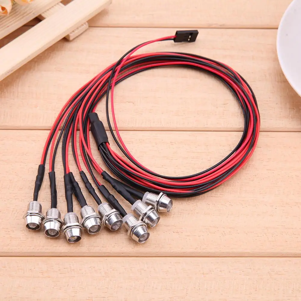 

8 LED Headlamp Tail-light Set RC Car Parts for TRAXXAS HSP HPI REDCAT Axial