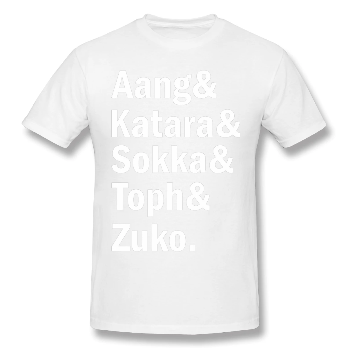 Последняя футболка Airbender Красная командный Аватар Aang Katara Sokka Toph и Zuko Мужская мода