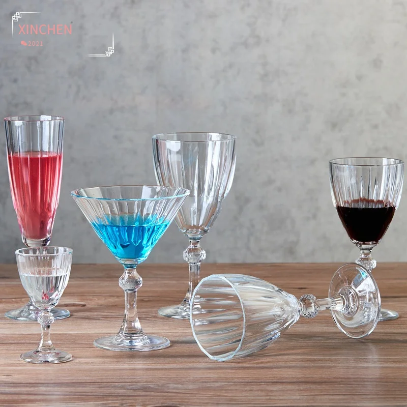 

European Retro Red Wine Glass Creative Diamond Goblet Wine Glass Champagne Glass Cocktail Glass Triangle Glass Wine Glass