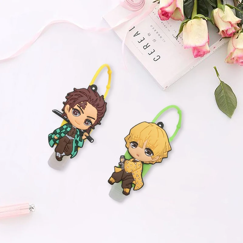 Аниме Силиконовое дезинфицирующее средство для рук Портативный защитный чехол