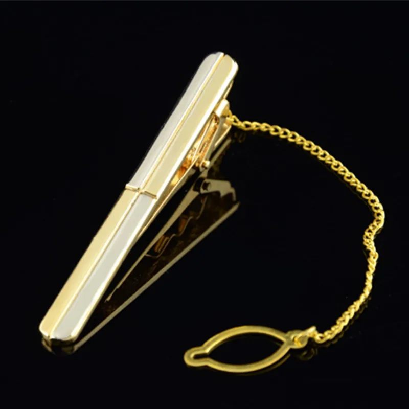 Высококачественный роскошный зажим для галстука запонки мужчин набор кривых