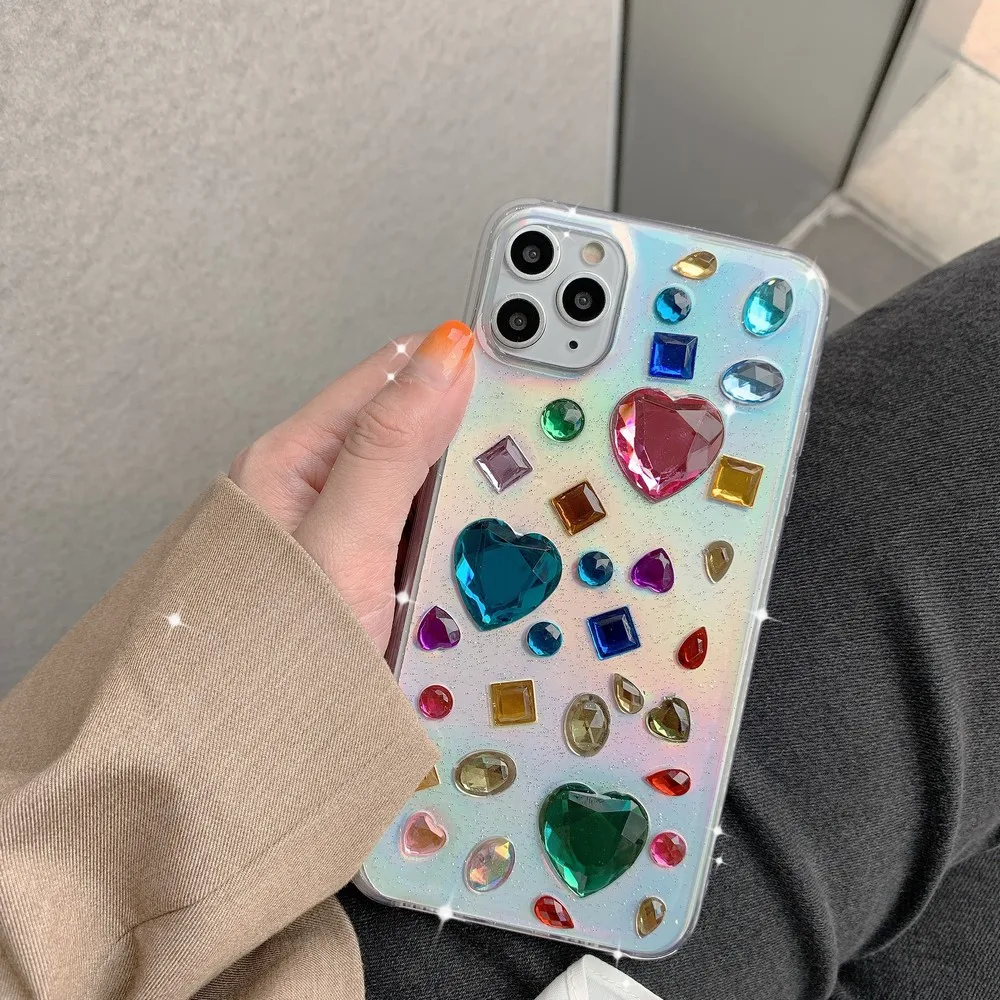 

Алмазный чехол для iphone 11promax 7 8 9Plus 11 12 12promax X XSMax XR, мягкий чехол с защитой от падения