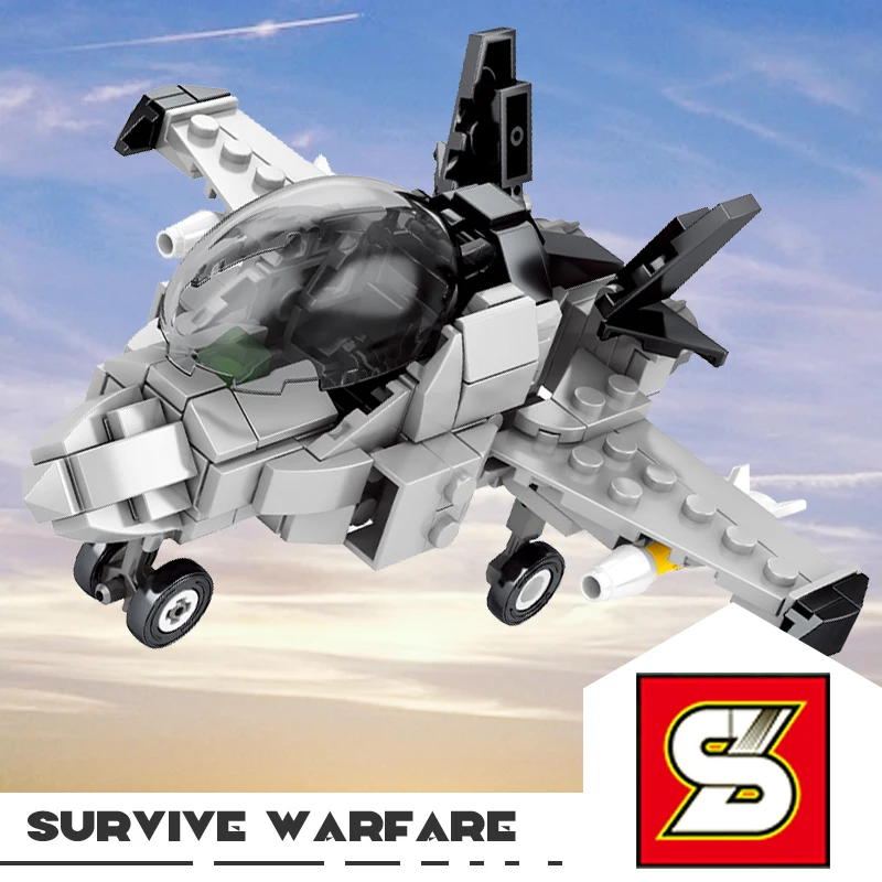 Детский конструктор SY игрушечный самолет модель боевого самолета небо война