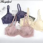 Бюстгальтер кружевной, мягкий, с цветочным принтом, чашка B, C, D