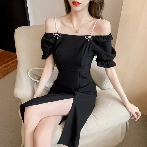 

Summer Women's Dress 2021 Sexy Backless Low Chest Slit V-Neck mini dress party Short skirt Sleeveless Ladies Dress dresses