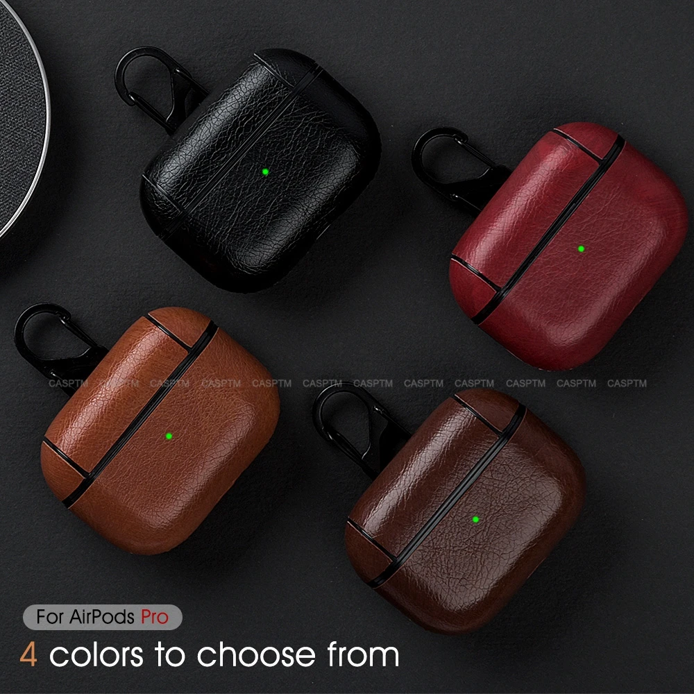 Чехол из искусственной кожи для AirPods Pro противоударный чехол 3 цветной защитный