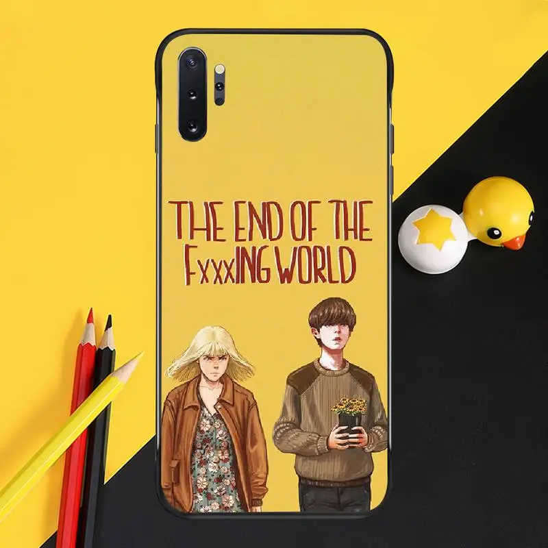 Чехол для телефона PENGHUWAN end fing fxxxing world art из мягкого силикона ТПУ Samsung Note 3 4 5 7 8 9 10 pro