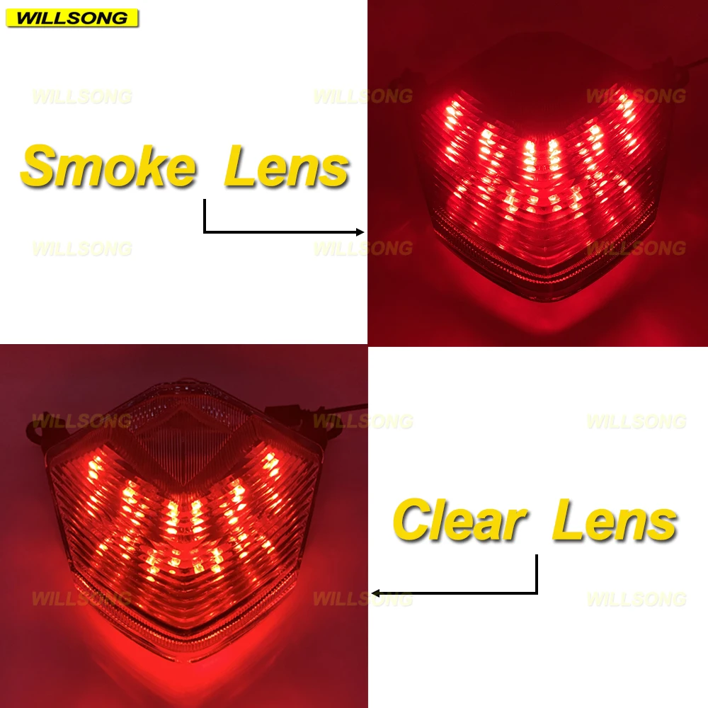 

LED Rear Tail Brake Light Blinker Turn Signal Integrated Lamp For KAWASAKI Z750 Z1000 NINJA ZX10R ZX6R ZX600 Motorcycle Lighting