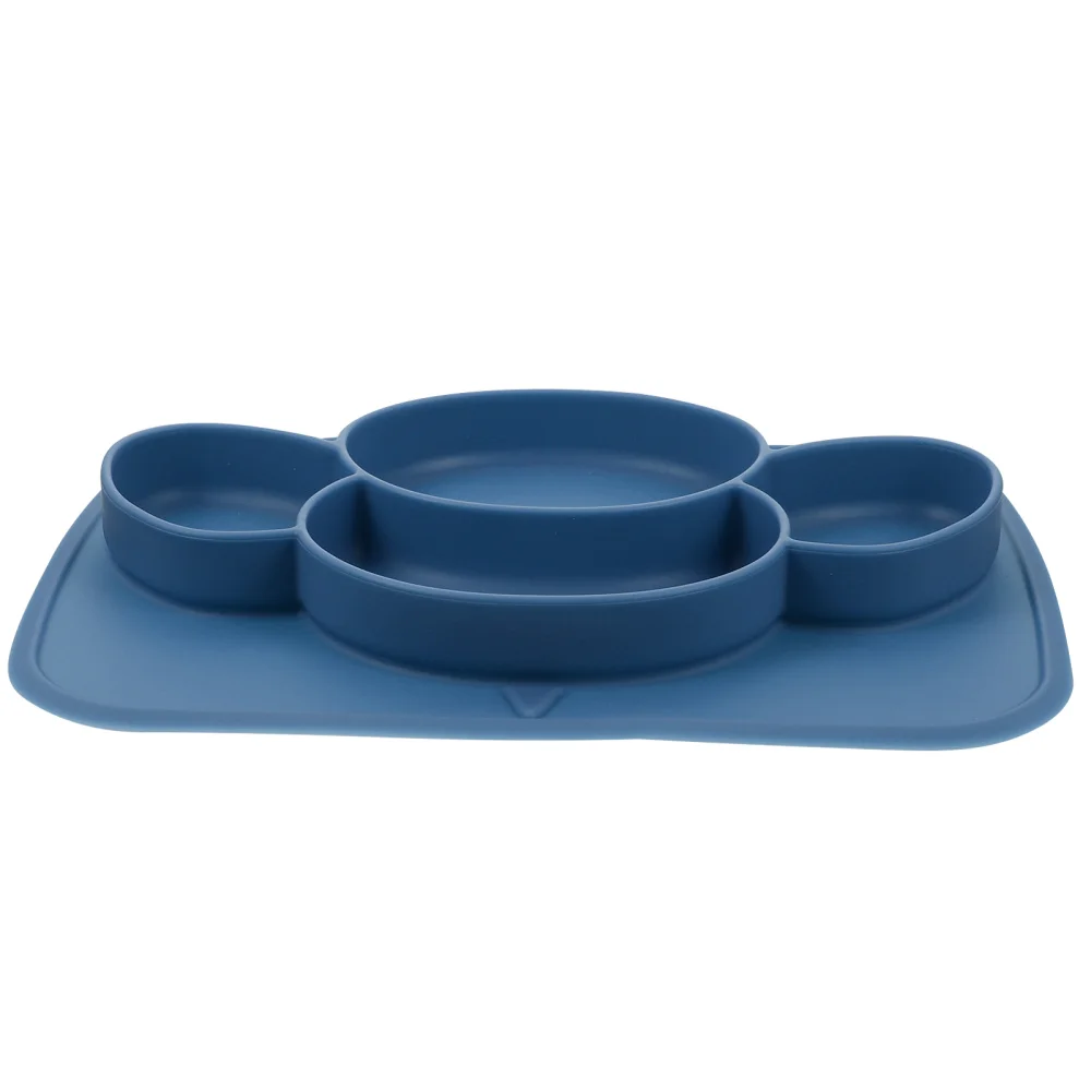 

Silicone Baby Suction Plate Divided Plate Non-Slip Bowl with Strong Adsorption