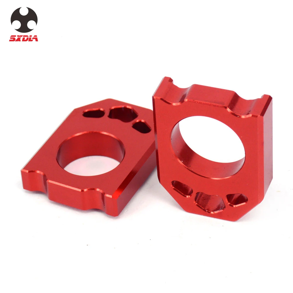 Мотоцикл Красный ЧПУ ось блок цепи Adjuste для HONDA CR125R 250R CRF250R CRF250X CRF450R CRF450X CRF450RX 2004 2005