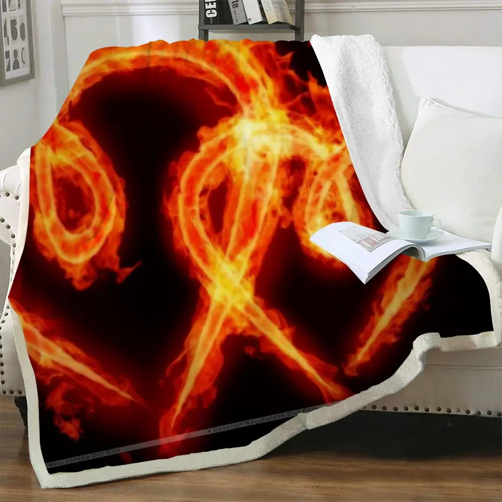 

NKNK одеяло с пламенем, тонкое одеяло для влюбленных, спальный покрывало для кровати, романтическое одеяло для кровати, одеяло с шерпой, винта...