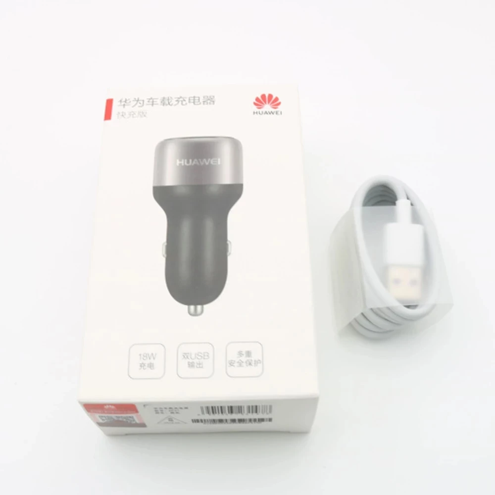 Original Huawei CP31 Fast Car Charger 18W Quick charger 9V/2A &amp Type-C Cable For P10 P9 P8 Lite Mate 7 8 20 Nova 2i | Мобильные
