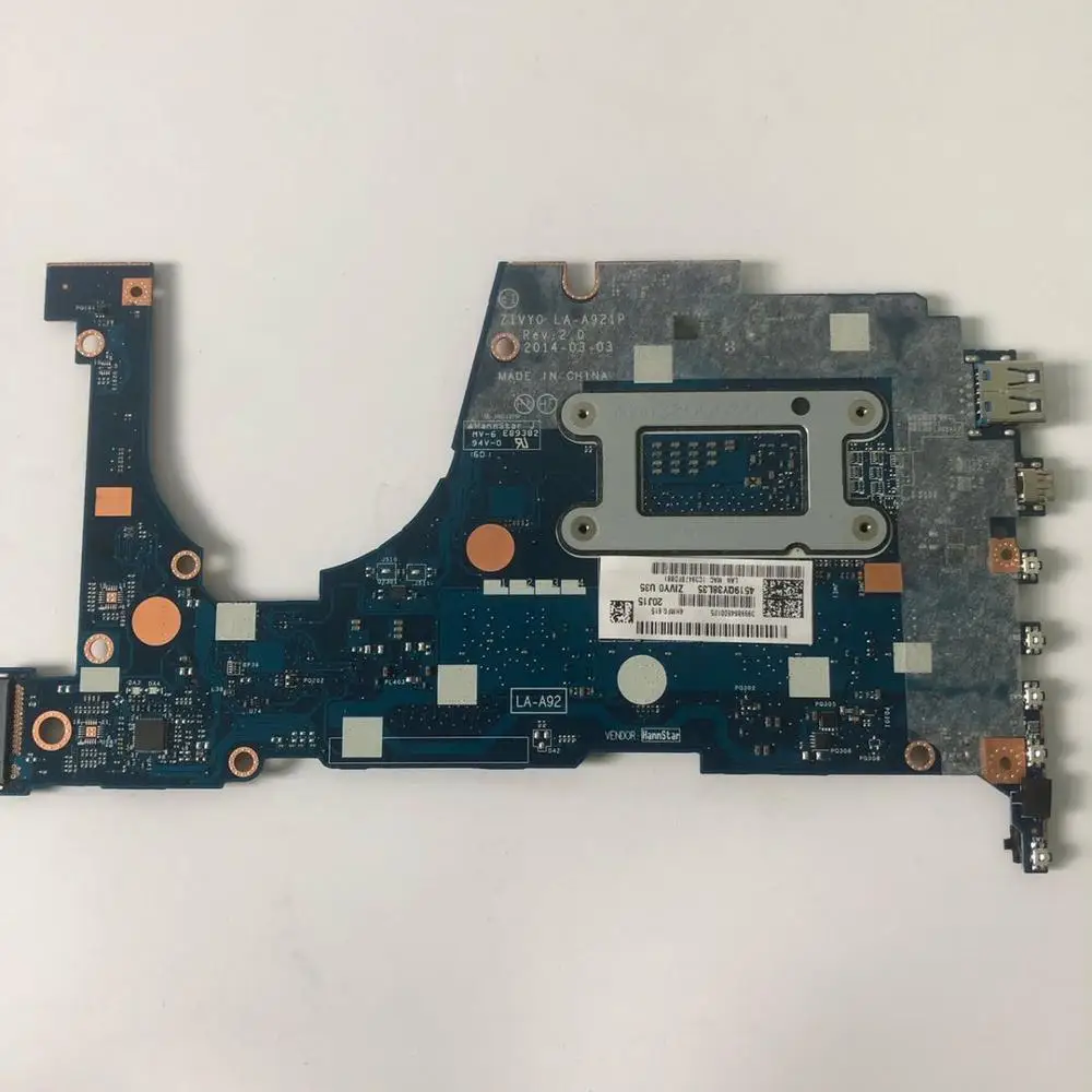 Применимо к YOGA2 13 ноутбук материнская плата I5 4210U 4G 4200U номер LA A921P FRU 90005929