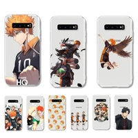 cute japan anime oya haikyuu phone case for samsung galaxy s7 edge s8 s9 s10 s20 plus s10lite a31 a10 a51 capa