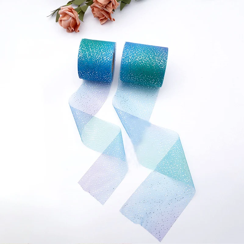 25 ярдов/рулон 6 см/8 см Серебряный горошек фольга тюль рулон органза ткань для юбки