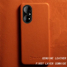 Leather half-pack phone case for huawei p50 pro p50 P40 P20 Pro P20 P30  40Pro Plus 40 Pro 30 Pro Lychee pattern dirt-resistaf