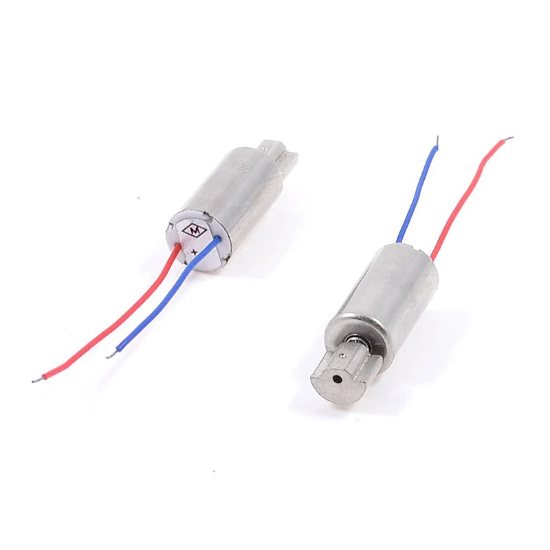 Mini moteur de Vibration sans noyau  jouet d'avion  DC 1.5V-3V 6mm x 12mm  2 pièces