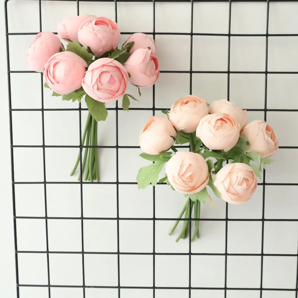 

4 colors Lotus Silk Flower Artificial Flower Bridal Bouquet Wedding Decorations Garden Fake Flowers Decor Home