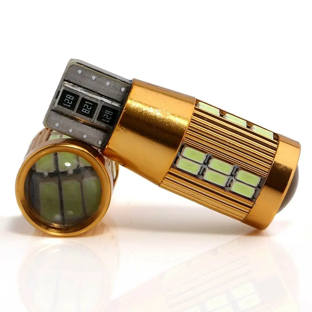 Светодиодная лампа T10 W5W Led Canbus 3014 30SMD без ошибок Автомобильный Клин боковые огни