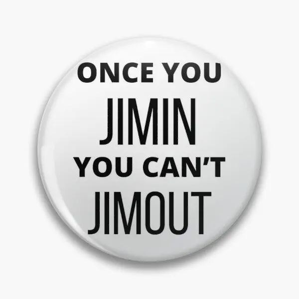 

Как только вы джимин, вы не можете джимаут, мягкая кнопка, булавка, ювелирные изделия, милая забавная одежда, воротник, Декор, влюбленная шляп...