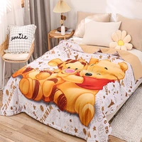 cartoon winnie the pooh tigger summer quilt soft duvet blanket thin quilt bed cover girl boy baby crib gift