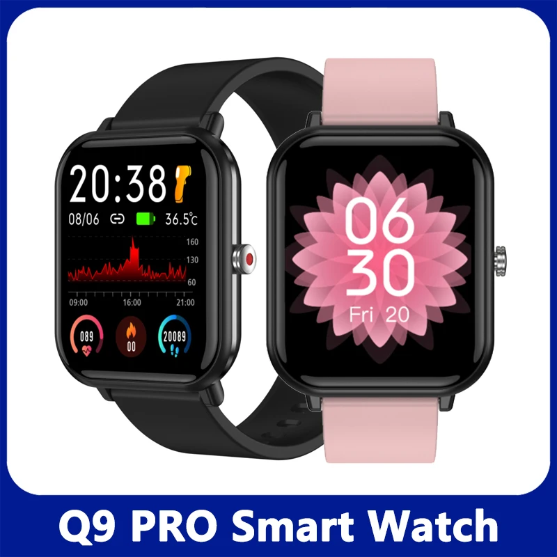 

Smart Watch Men Women Fiitness Tracker Sports Waterproof Smart Brecelet Heart Rate BP Monitor Q9 Pro Watches For Android IOS Hot