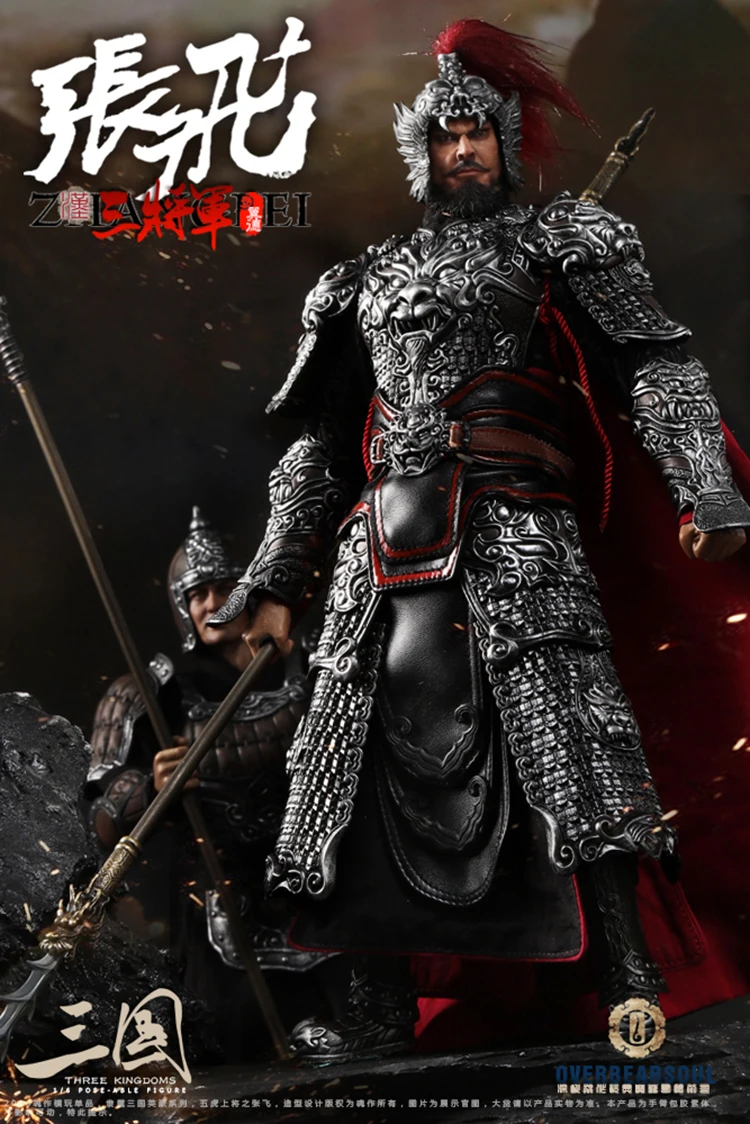 1/6 Китайский древний три Королевства черный общий Китай zhang fei полный набор фигурка модель для фанатов коллекция подарки