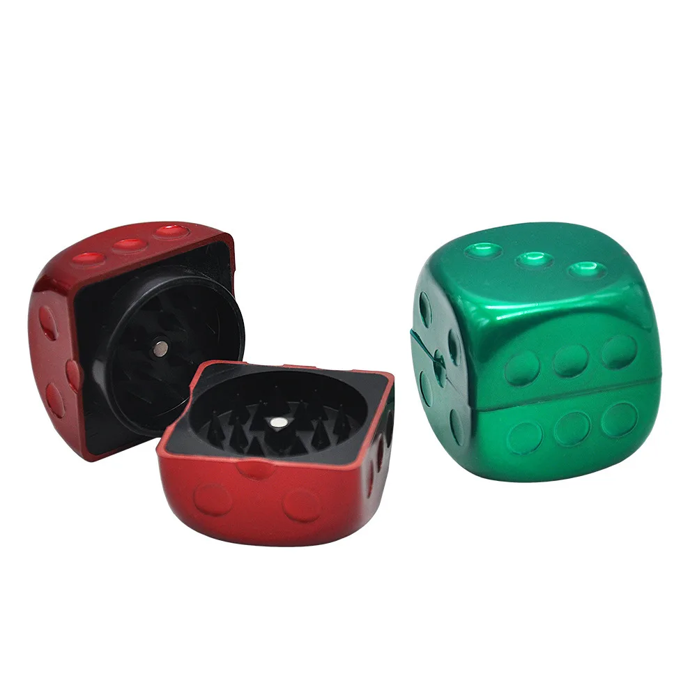 smoke grinder dice plastic cigarette sharp tooth color shape | Дом и сад