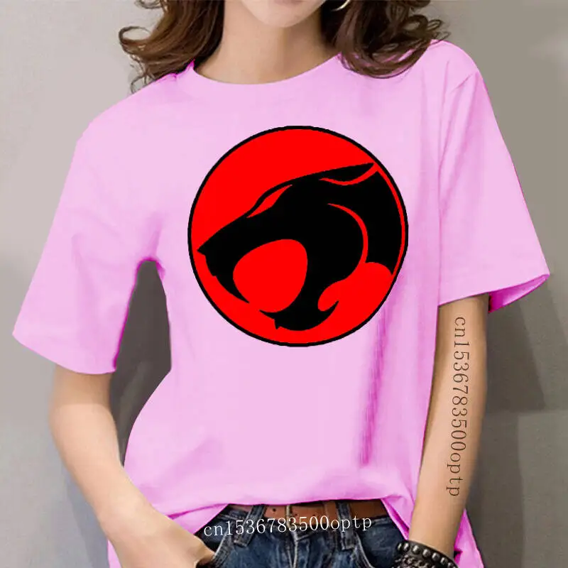 

Thundercats Distressed Logo Black women T-Shirt New Size S-5XL