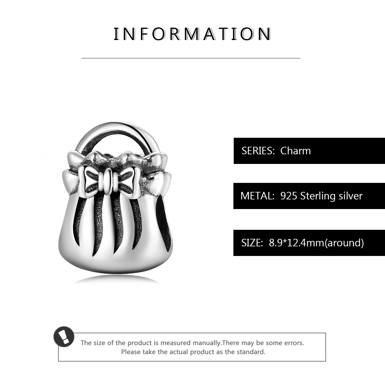 925 Sterling Silver Fashion women's flower handbag Shape beads Fit Original JIUHAO Bracelets bangle for Women fine Jewelry Gift |