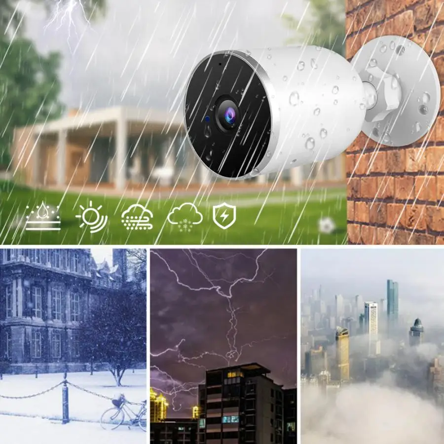 Tuya WiFi IP камера 1080P IR Домашняя безопасность наружная двухсторонняя аудио 100-240V камера безопасности