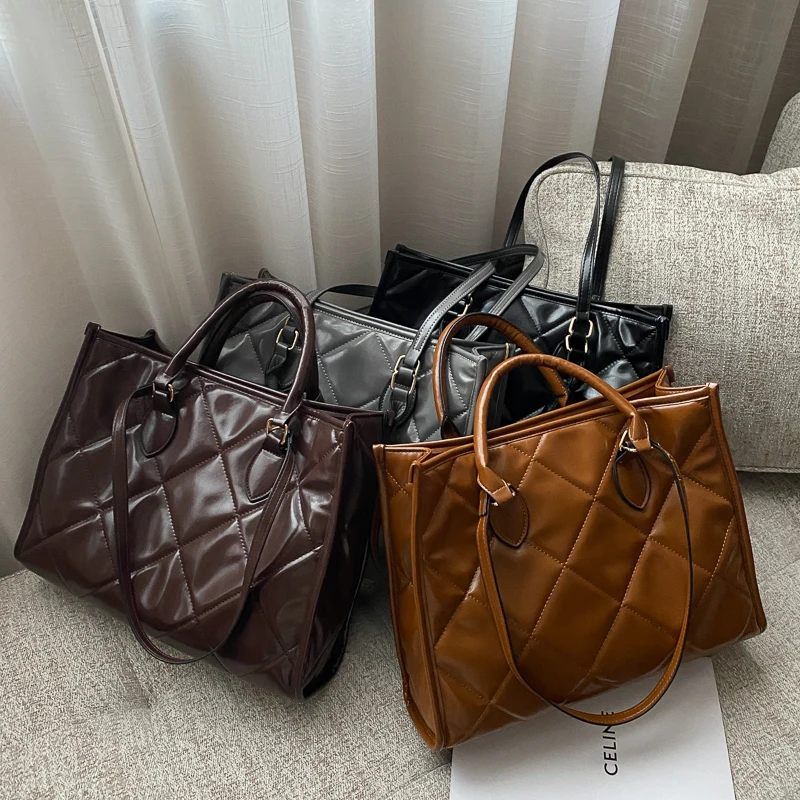 

2020 Fashion Trend Women Handbags for Women Luxury Designer Quality PU Leather Shoulder Bag Vintage Ladies Shopping Tote Purses