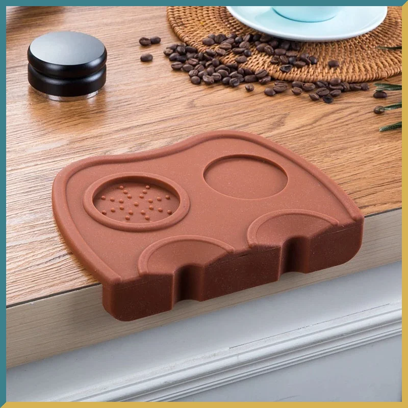 

Coffee Pressed Powder Pad Silicone Anti-Skid Pad Coffee Utensils Pressed Tamping Powder Distributor Holder Corner Pad