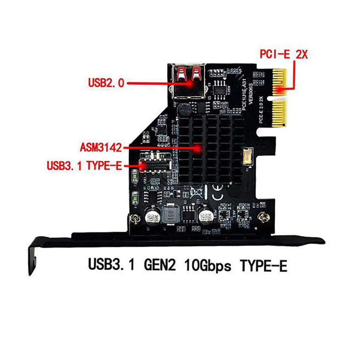 USB 3 1 2 0 Pcie Pci Express Card Adapter e Плата расширения Передняя панель гнездо для материнской