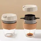 Набор кофейников ручной работы, стеклянная кофейная чашка, капельного типа, бумажная портативная чашка с фильтром, кофейное приспособление для дома, офиса, путешествий