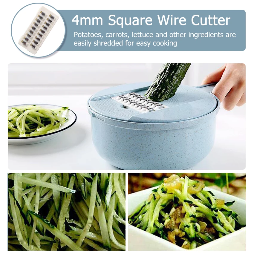 MEMDOO 12 в 1 нож для резки овощей картофеля терка резак измельчитель морков имбирь