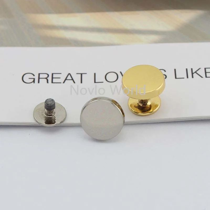 10 штук тест 4 цвета металлическая медная Пряжка винт кнопки шпильки гвоздь