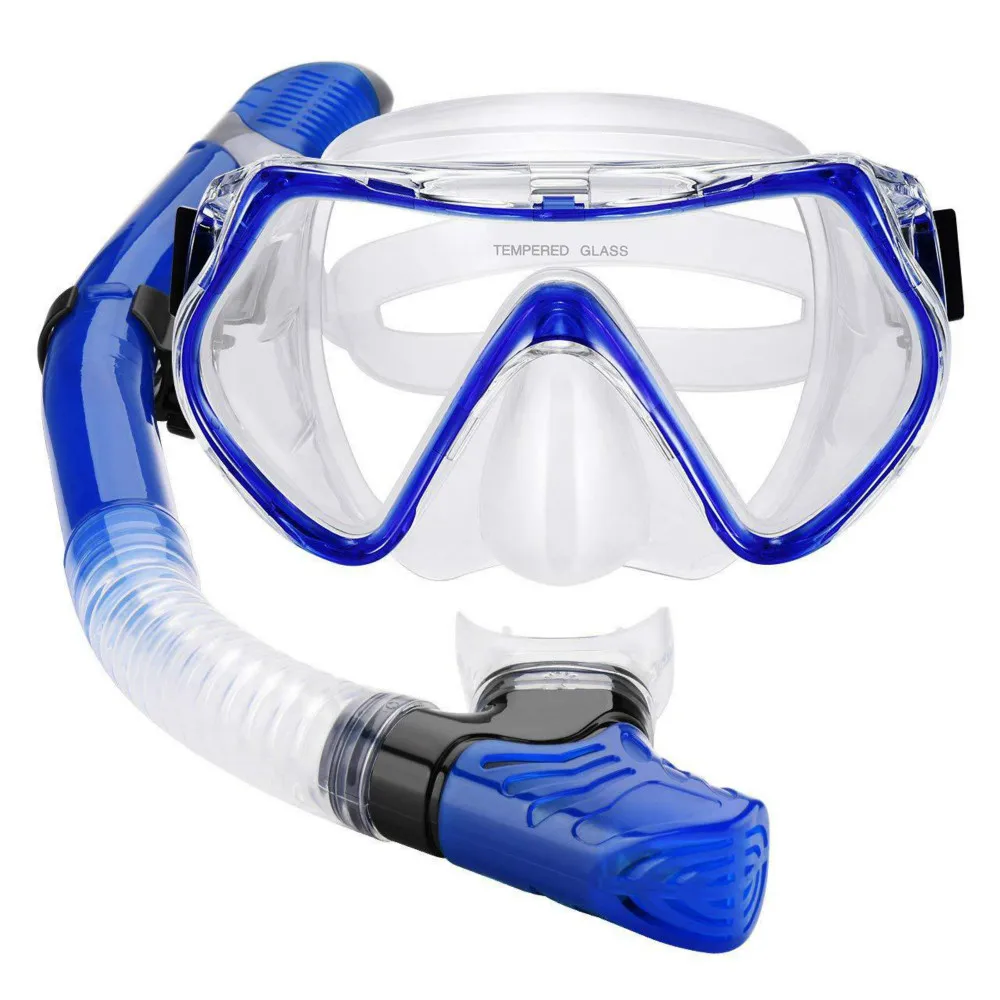 

SABOLAY New Professional Scuba Diving Mask Snorkeling Silicone Goggles Glasses Set Breathing Tube Set Swimming Equipment M6203