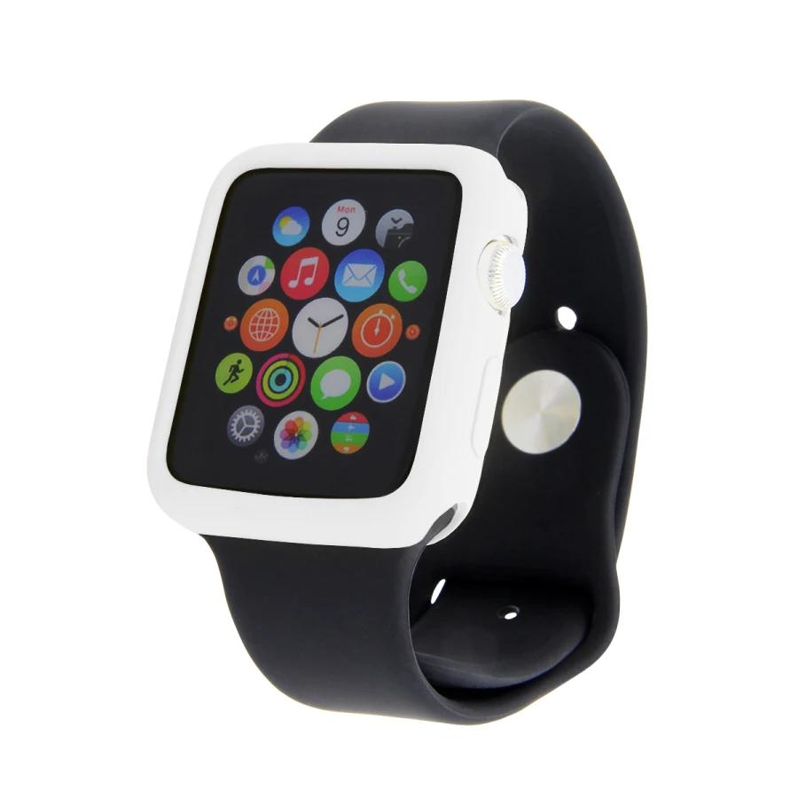 Чехол для Apple Watch Series 3 2 1 38 мм 42 Мягкий Силиконовый ТПУ защитный чехол карамельных