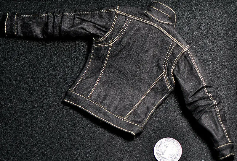 

1/6th Soldier Clothes Male Trendy Denim Jacket Model for 12" Action Figure Doll