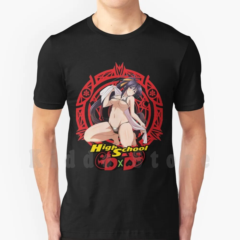Akeno Himejima T Shirt Cotton Men DIY Print Cool Tee Anime High School Dxd Manga Rias Gremory Highschool Girls