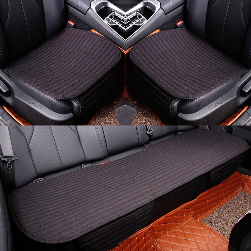 Льняное покрытие для сиденья автомобиля четыре сезона передняя/задняя льняная