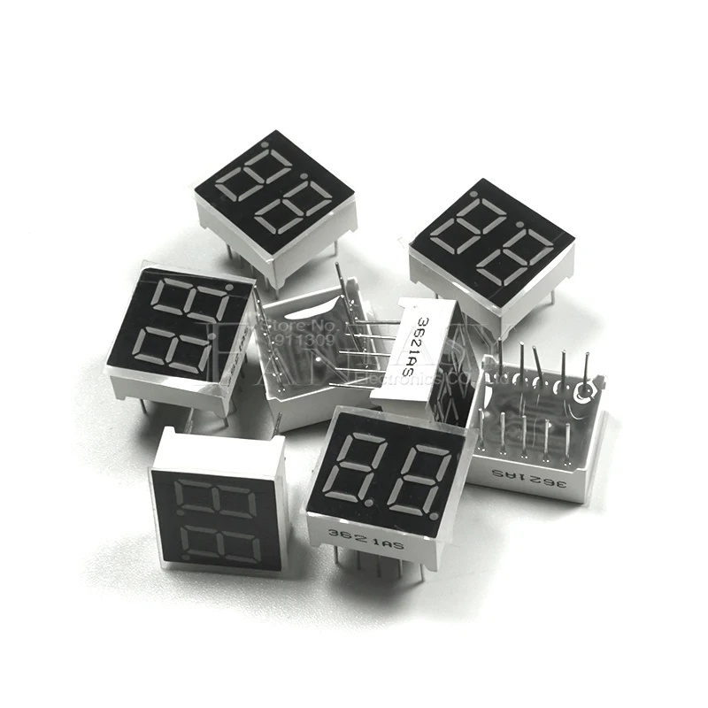 5 шт. цифровой трубный сегмент общий катод Красный 2 бит цифровая трубка 0 36 дюйма.