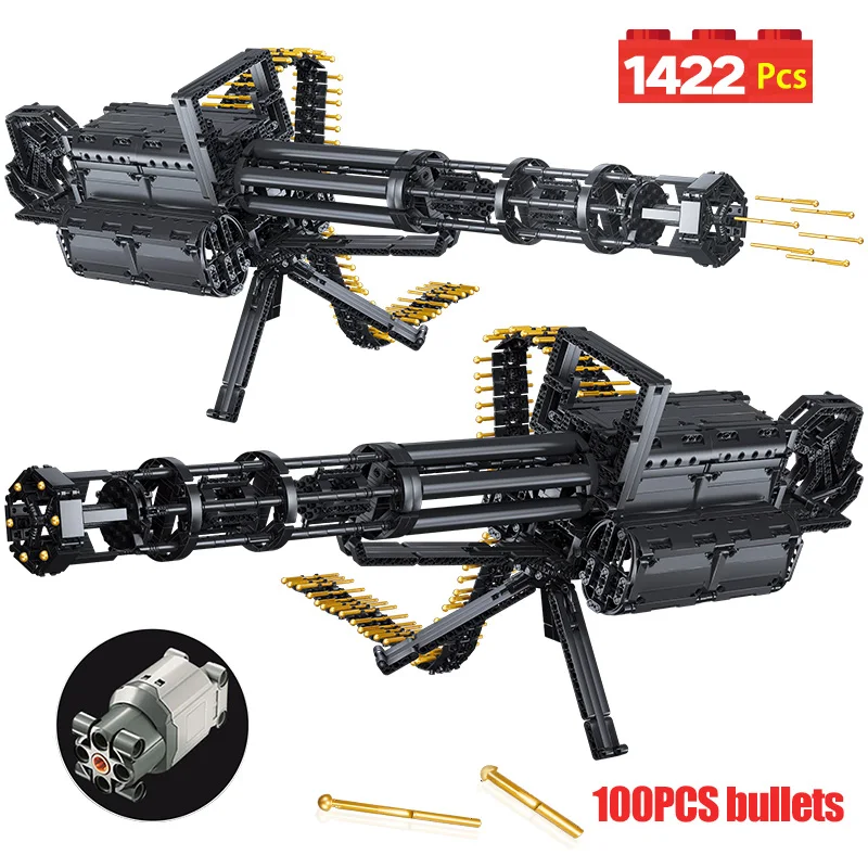 Конструктор сделай сам сборная винтовка Technic City Gatling 98k AKM AWM MP5 M416 оружие пустынный