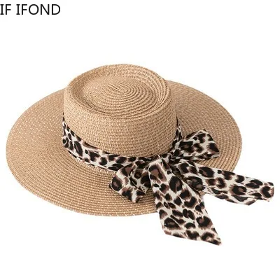 

Summer Straw Hat for Women Outdoors Vacation Panama Beach Sun Hats Big Brim UV Protection Fedoras Cap