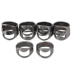 BQLZR 10Pieces Kitchen Gadgets Bottle Opener Ring Corkscrew Stainless Steel Finger Black Can Beer Wine Cool Bar Accessories BQLZR 10Pieces Kitchen Gadgets Bottle Opener Ring Corkscrew Stainless Steel Finger Black Can Beer Wine Cool Bar Accessories