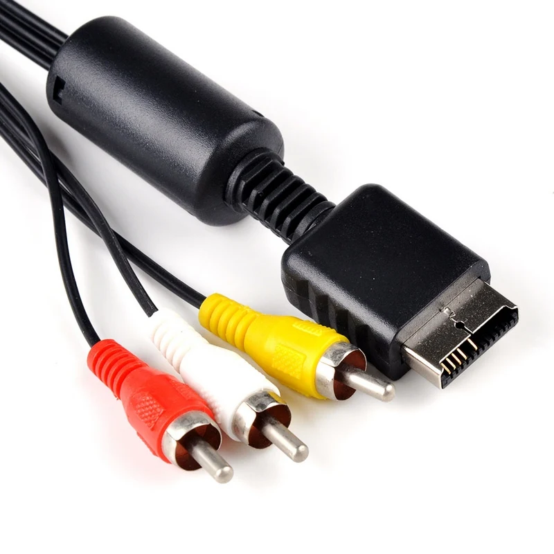 1шт 1,8м RCA ТВ-кабель AV-кабель звука и видео для Sony Playstation 2 3 PS2 PS3 4 Композитный адаптер преобразователя провод