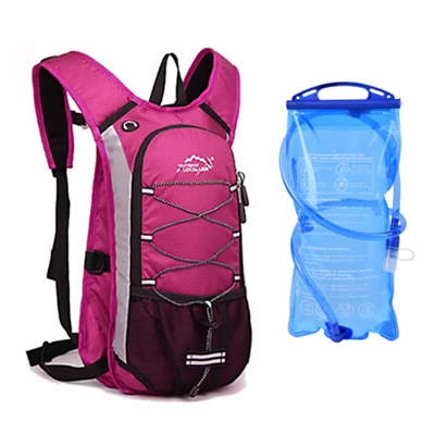 with water bag Мужской женский MTB велосипед водонепроницаемый велосипедный рюкзак походный рюкзак кемпинг на открытом воздухе велосипедные сумки спортивные Полиэстеровые велосипедные рюкзаки - Цвет: with water bag